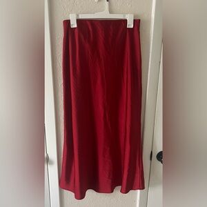 A New Day Women’s Maxi Slip A-Line Skirt Red  Size  M